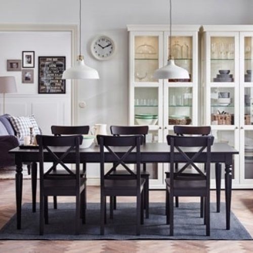 Black Extendable Dining Tables And Chairs (Photo 11 of 20)