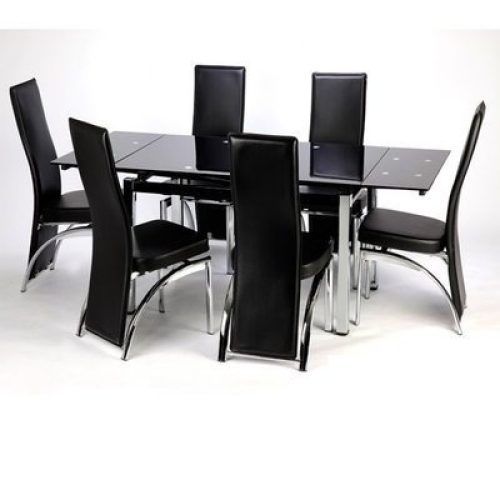 Black Extending Dining Tables (Photo 14 of 20)