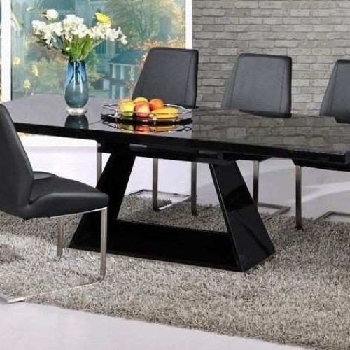 Black Extending Dining Tables (Photo 19 of 20)