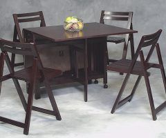 20 Photos Black Folding Dining Tables and Chairs