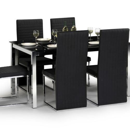 Black Glass Dining Tables 6 Chairs (Photo 20 of 20)