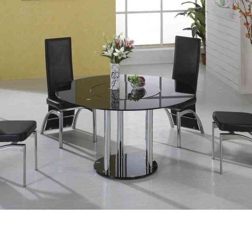 Black Glass Dining Tables (Photo 6 of 20)