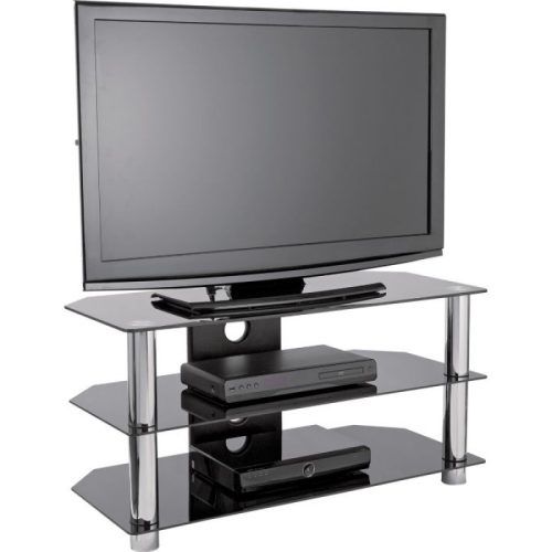 Tv Stands Fwith Tv Mount Silver/Black (Photo 1 of 20)