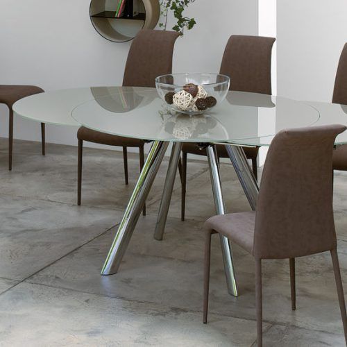 Glass Round Extending Dining Tables (Photo 3 of 20)