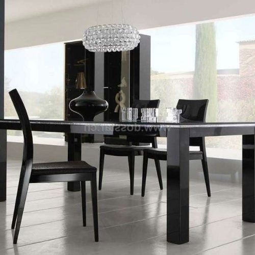 Black Gloss Dining Furniture (Photo 11 of 20)