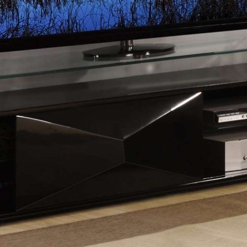 Black Glass Tv Cabinets (Photo 1 of 20)