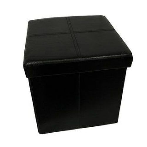 Solid Cuboid Pouf Ottomans (Photo 19 of 20)
