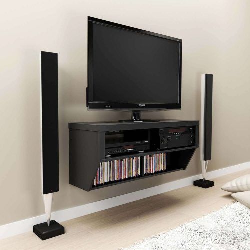 White Wall Mounted Tv Stands (Photo 14 of 15)