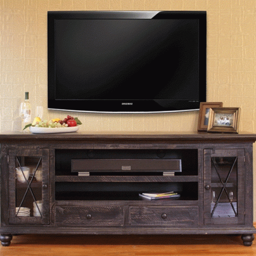 Fireplace Media Console Tv Stands With Weathered Finish (Photo 13 of 20)