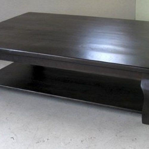 Rustic Oak And Black Coffee Tables (Photo 9 of 20)