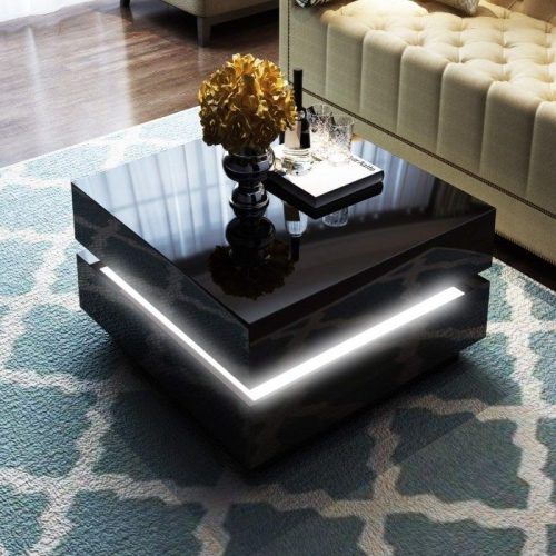 Square High-Gloss Coffee Tables (Photo 17 of 20)