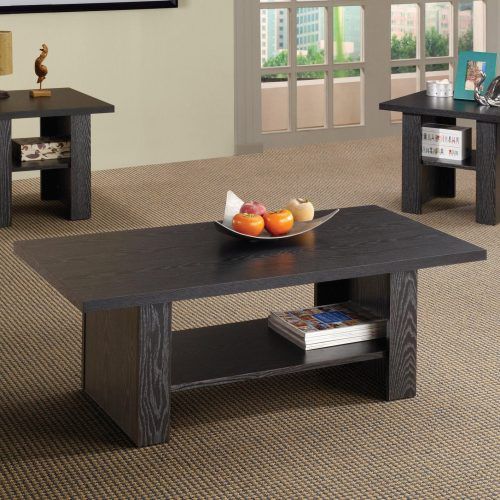 Black And Oak Brown Coffee Tables (Photo 9 of 20)