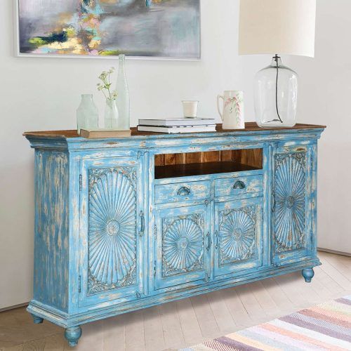 Blue Buffet Sideboards (Photo 17 of 20)