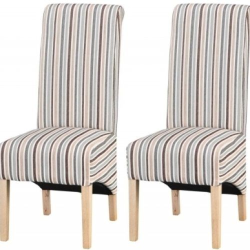 Blue Stripe Dining Chairs (Photo 20 of 20)