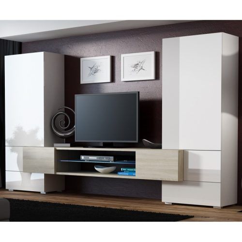 Milano White Tv Stands With Led Lights (Photo 12 of 20)