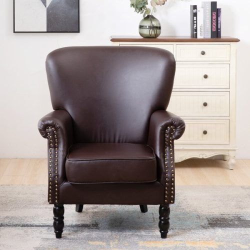 Gilad Faux Leather Barrel Chairs (Photo 14 of 20)