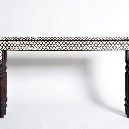 Black And White Inlay Console Tables (Photo 11 of 20)