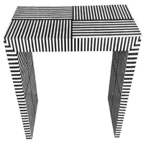 Black And White Inlay Console Tables (Photo 18 of 20)