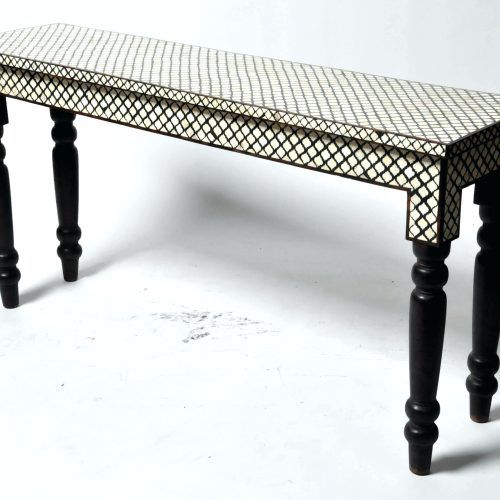 Black And White Inlay Console Tables (Photo 6 of 20)