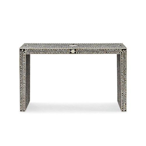 Black And White Inlay Console Tables (Photo 17 of 20)