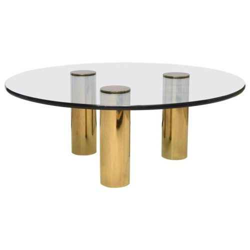 Antique Brass Round Cocktail Tables (Photo 15 of 20)