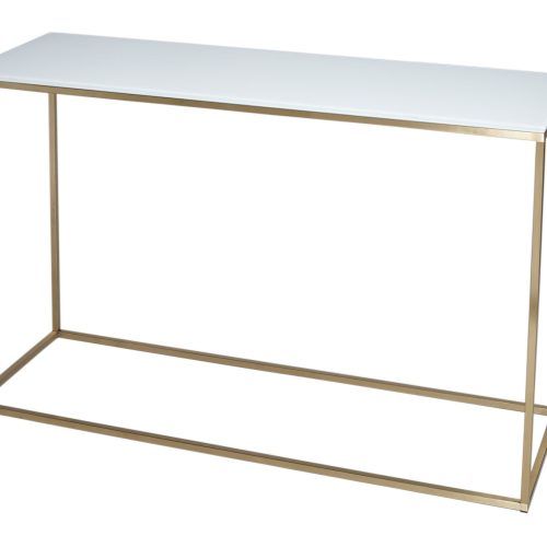Elke Glass Console Tables With Brass Base (Photo 13 of 20)