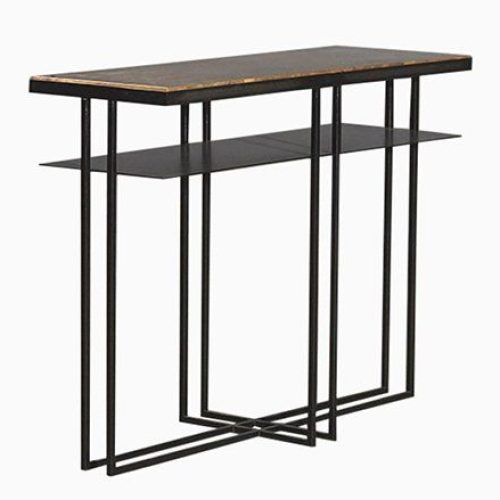 Black Metal And Marble Console Tables (Photo 1 of 20)