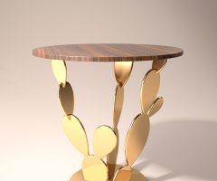 20 Ideas of Cacti Brass Coffee Tables