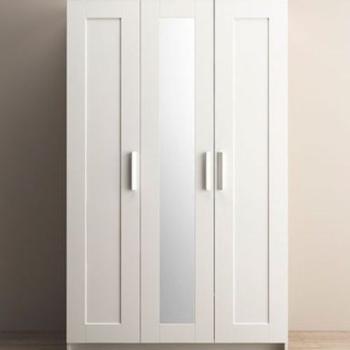 White 3 Door Wardrobes With Mirror (Photo 20 of 20)