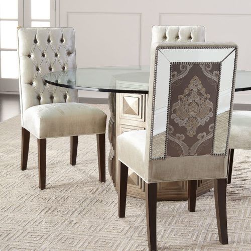 Madison Avenue Tufted Cotton Upholstered Dining Chairs (Set Of 2) (Photo 17 of 20)