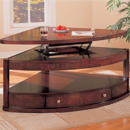 Brown Wood And Steel Plate Coffee Tables (Photo 20 of 20)
