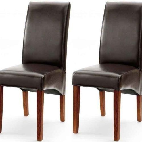 Brown Leather Dining Chairs (Photo 17 of 20)