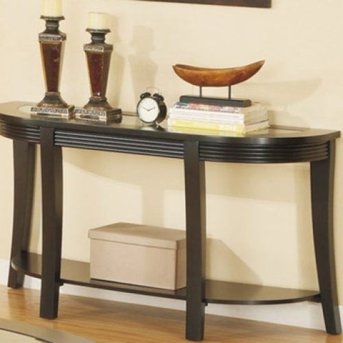 Black And Oak Brown Console Tables (Photo 1 of 20)
