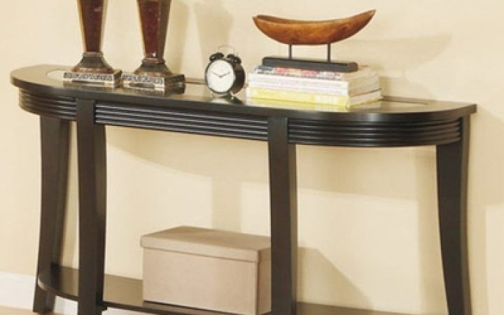  Best 20+ of Black and Oak Brown Console Tables