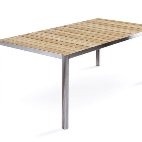 Brushed Metal Dining Tables (Photo 13 of 20)