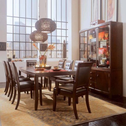 Palazzo 9 Piece Dining Sets With Pearson White Side Chairs (Photo 19 of 20)