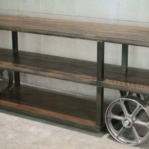 Industrial Tv Stands (Photo 12 of 15)