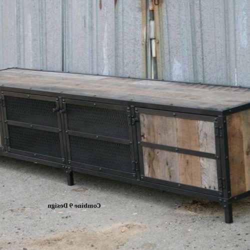 Reclaimed Wood And Metal Tv Stands (Photo 15 of 20)