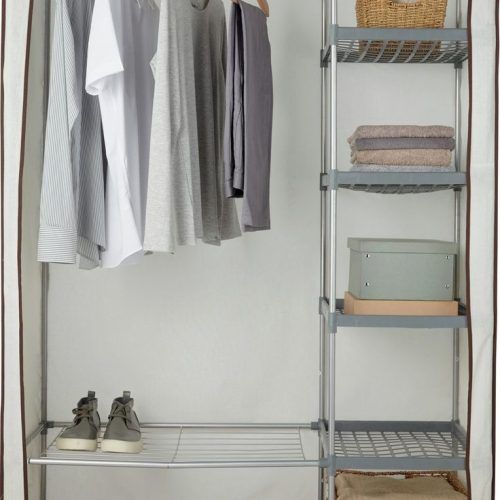 Double Rail Canvas Wardrobes (Photo 8 of 20)