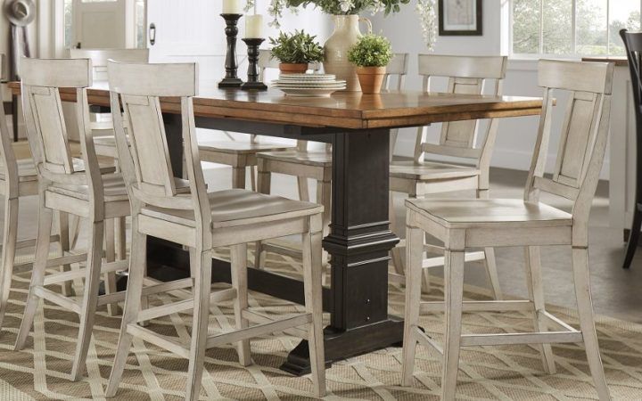 2024 Popular Wyatt 7 Piece Dining Sets with Celler Teal Chairs