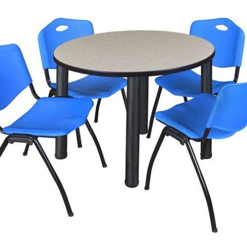 Round Breakroom Tables And Chair Set (Photo 19 of 20)