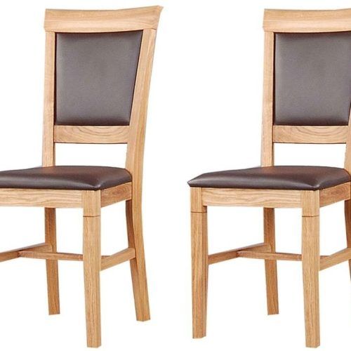 Oak Leather Dining Chairs (Photo 4 of 20)