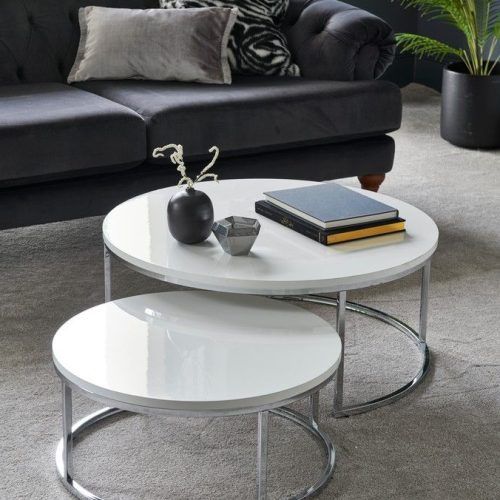 Gloss White Steel Coffee Tables (Photo 16 of 20)