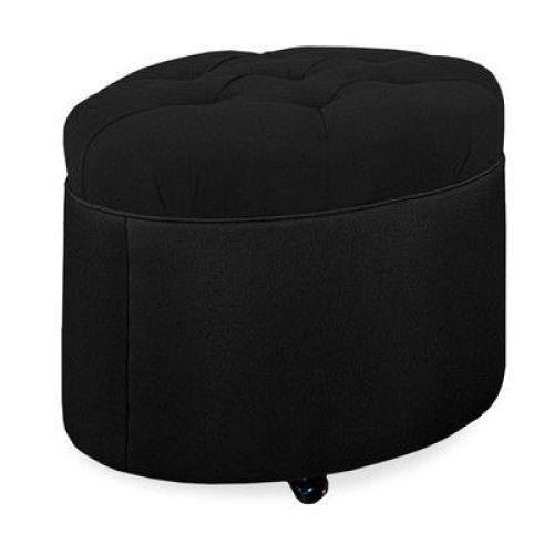 Brown Tufted Pouf Ottomans (Photo 13 of 20)