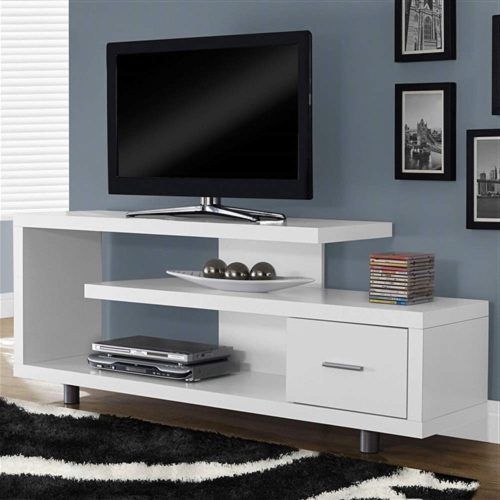 Modern Black Tv Stands On Wheels With Metal Cart (Photo 4 of 20)