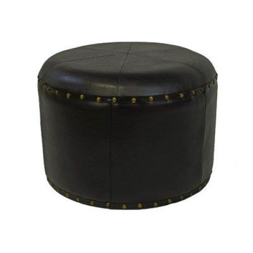 Black Leather Foot Stools (Photo 20 of 20)