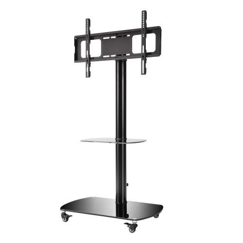 Mobile Tv Stands With Lockable Wheels For Corner (Photo 18 of 20)