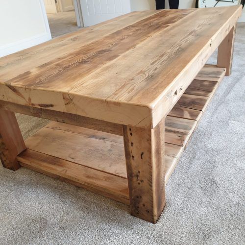 Rustic Wood Coffee Tables (Photo 2 of 20)