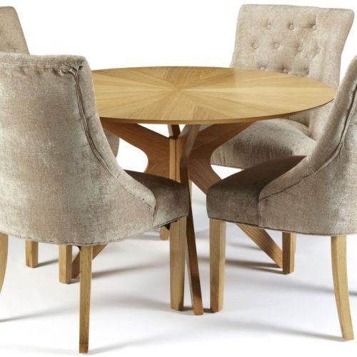 Round Oak Dining Tables And 4 Chairs (Photo 16 of 20)