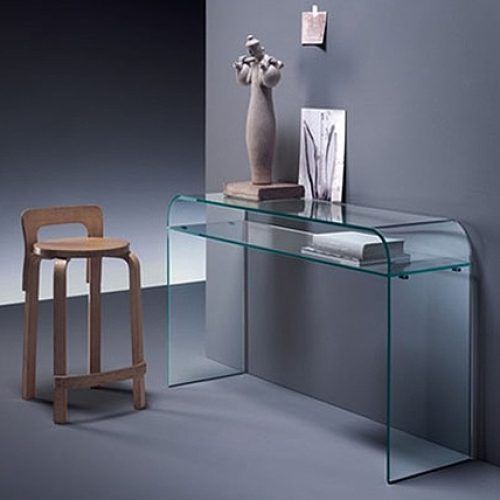 Clear Glass Top Console Tables (Photo 1 of 20)